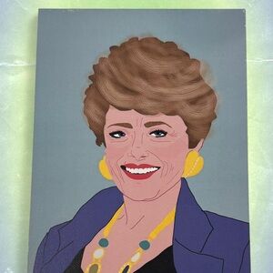 Golden Girls TV Show Blanch Character Drawing Print